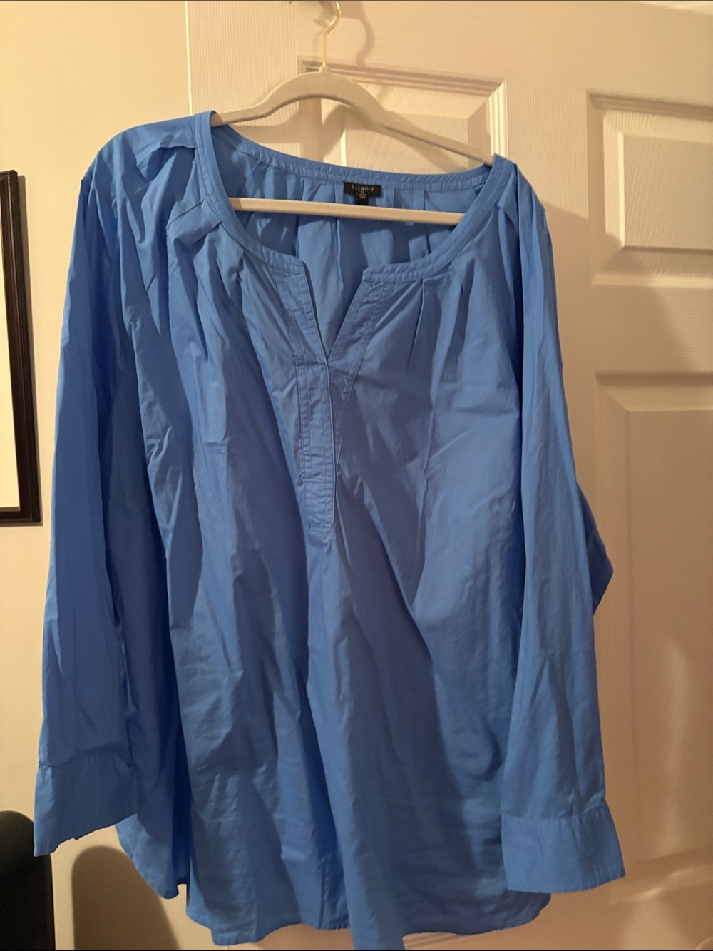 Talbots Sky Blue Women's Peasant Blouse
